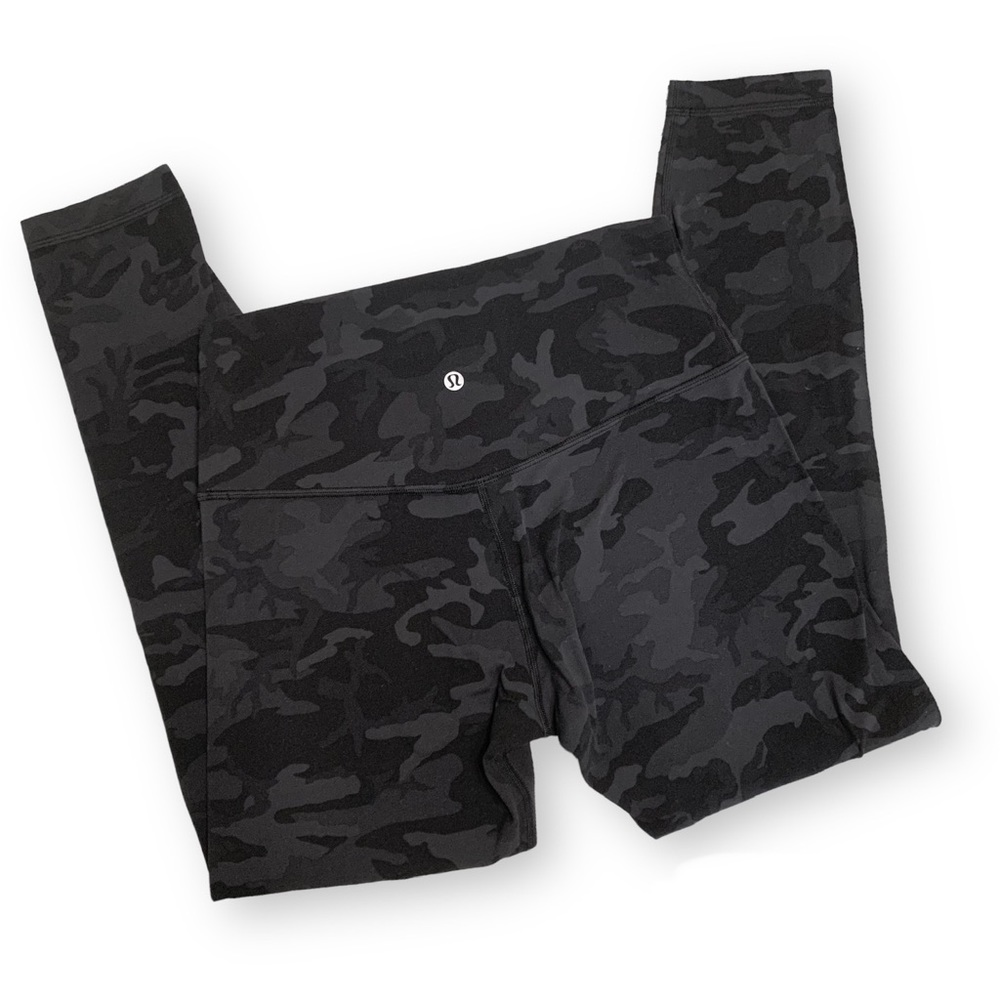 Lululemon Align High Rise Leggings 25" Incognito Camo Multi Grey Black W5BY3S